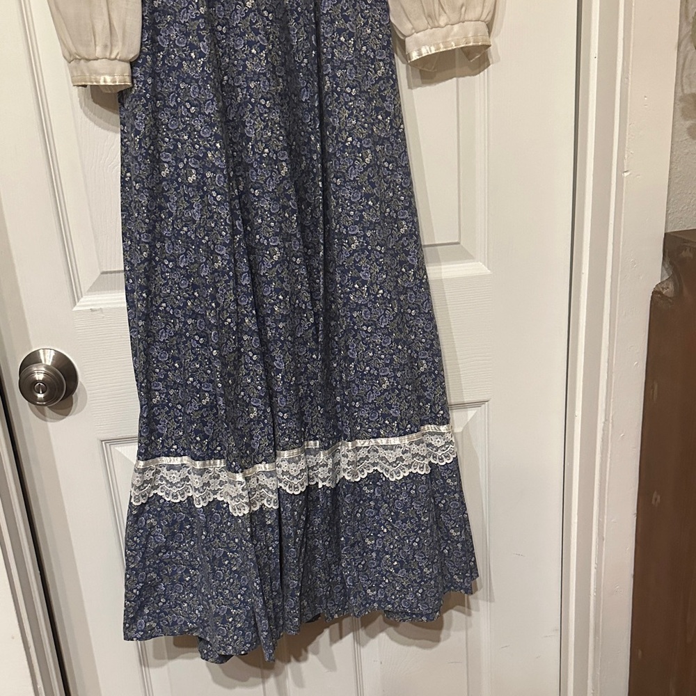 1970's Gunne Sax by Jessica McClintock Maxi Hippie Prairie Dress - Picture 7 of 13